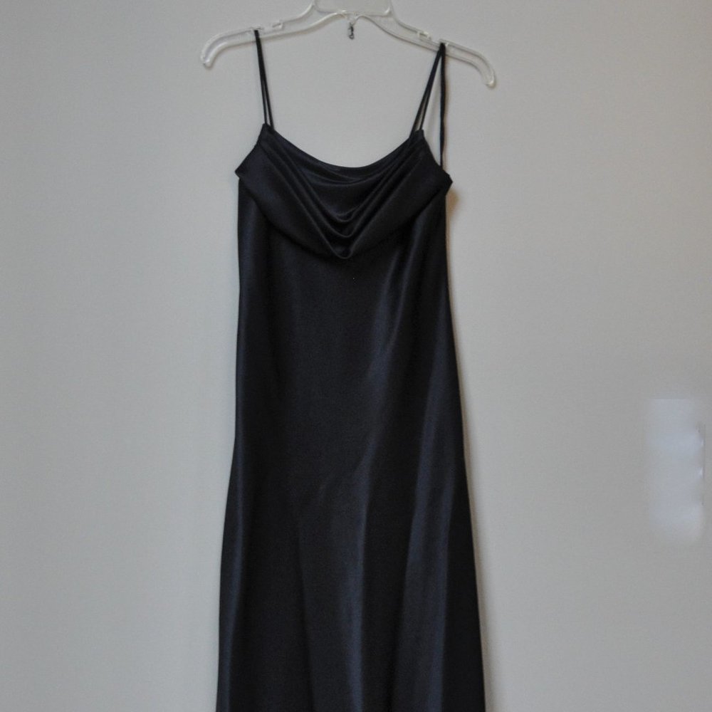 Beautiful Satin Black Dress
